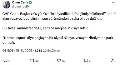 AK Parti'li Çelik: 'Normalleşme' diye başlayan hikaye, vesayet zihniyetine park etmiştir