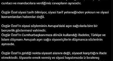 AK Parti'li Çelik: Özgür Özel, niteliksiz siyasetin markası oldu