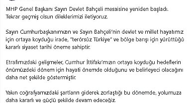 AK Parti'li Çelik'ten Bahçeli'ye 'geçmiş olsun' mesajı
