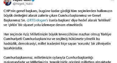 AK Parti'li Yazıcı: Milletimiz demokrasiyi hazmedemeyenlere cevabını verecektir