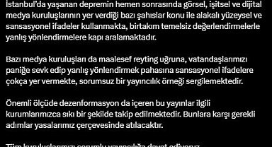 Altun: Dezenformasyon içeren yayınlar sıkı bir şekilde takip edilmekte