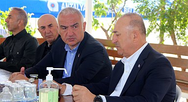 Bakan Ersoy ile Azerbaycan Dışişleri Bakanı Bayramov'dan Çavuşoğlu'na taziye ziyareti