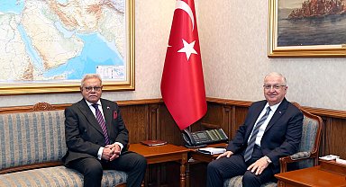 Bakan Güler, Pakistan Büyükelçisi Cüneyd'i kabul etti