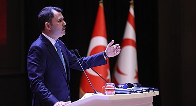 Bakan Kurum, KKTC'de Yüksek Mahkeme Binası ve Millet Kütüphanesi'nin temel atma törenine katıldı