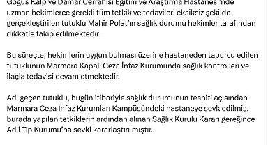 Bakan Tunç'tan 'Mahir Polat' açıklaması