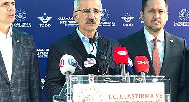 Bakan Uraloğlu: Karaman-Ulukışla hızlı tren hattı, uluslararası taşımacılığın kapısını aralayacak