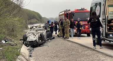 Bartın'da iki otomobil çarpıştı: 10 yaralı