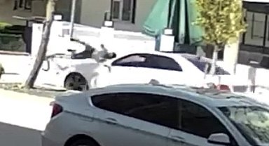 Bisikletli öğrenciye otomobilin çarptığı kaza kamerada