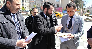 Bolu'da Yeniden Refah Partisi üyelerinden Gazze dilekçesi