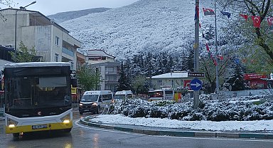 Bursa'da kar yağışı