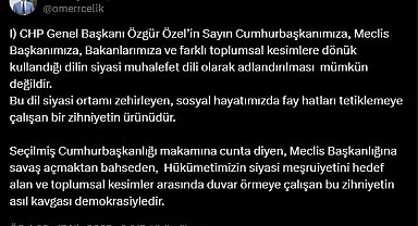 Çelik: Özgür Özel, kaos kampanyasına öncülük ediyor