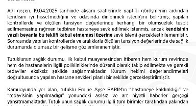 Ceza ve Tevkifevleri Genel Müdürlüğü'nden Ayşe Barım açıklaması