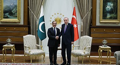 Cumhurbaşkanı Erdoğan, Pakistan Başbakanı Şerif'i kabul etti