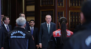 Cumhurbaşkanlığı Külliyesi'nde 'Polis Haftası' töreni