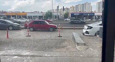 Diyarbakır'da dolu ve sağanak etkili oldu