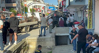 Edirne'de cipin duvara çarptığı kaza kamerada