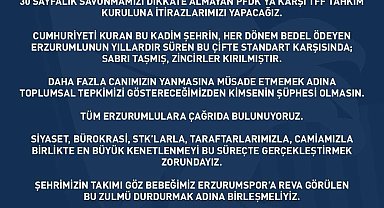 Erzurumspor'a PFDK'dan ceza yağdı, 30 sayfalık savunma hazırlandı