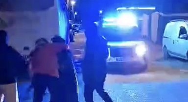 Hatay'da, kavga ihbarına giden polis ekibine sürpriz