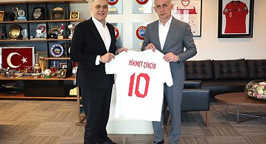 Hatayspor Başkanı Çinçin'den, İbrahim Hacıosmanoğlu'na ziyaret