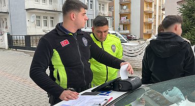 İhtara uymayan motosikletin sürücüsü ile sahibine 100 bin lira ceza