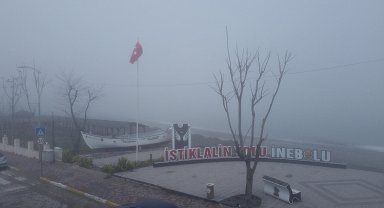 İnebolu'da sis etkili oldu