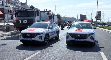 İstanbul - 10 Nisan Polis Haftasında kortej geçişi - 1