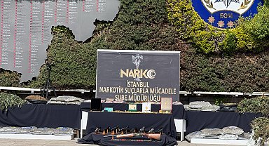 İstanbul- 'Orkinos-Bulut' operasyonunda ele geçirilenler emniyette sergilendi