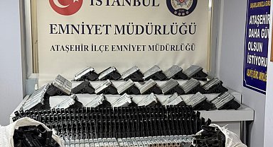 İstanbul- Ataşehir'de silah imalathanesine operasyon: 313 tabanca ele geçirildi