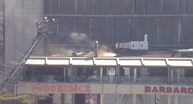 İstanbul - Beşiktaş'ta kafede çıkan yangın söndürüldü