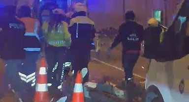 İstanbul - Bomonti-Dolmabahçe Tüneli'nde 2 araca çarpan motosiklet takla attı