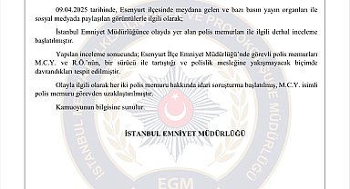 İstanbul- Esenyurt'ta, trafikte araç sürücüsüyle tartışan polis memuru görevden uzaklaştırıldı