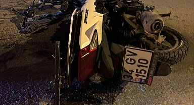 İstanbul - Maltepe'de otomobil ile çarpışan motosikletin sürücüsü hayatını kaybetti