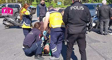 İstanbul - Sarıyer'de ciple çarpışan motosikletli kurye ağır yaralandı