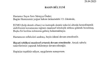 İstanbul- Sırrı Süreyya Önder'in sağlık durumuyla ilgili açıklama: 'Hayati tehlikesi artarak devam etmektedir'