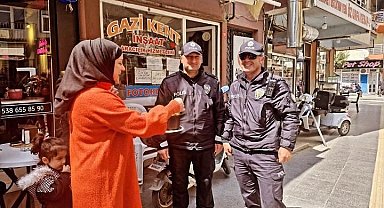 Kavga ihbarına giden polislere pastalı kutlama