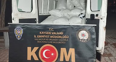 Kayseri'de 1 ton 450 kilogram kaçak tütün ele geçirildi: 1 tutuklama