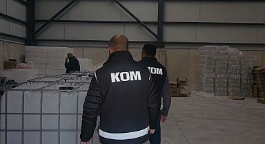 Kocaeli'de 12 ton sahte alkol ele geçirildi