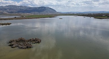 Mevsim etkisiyle gölün misafirleri gecikti