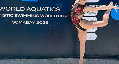 Milli yüzücü Ece Üngör, Artistik Yüzme Dünya Kupası'nda 7'nci oldu