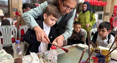 Minik eller, geleneksel Türk sanatlarını deneyimledi