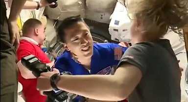 NASA astronotu ISS'e ulaştı