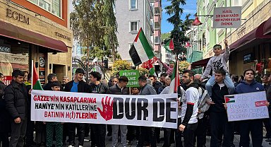 Ordu'da İsrail protestosu
