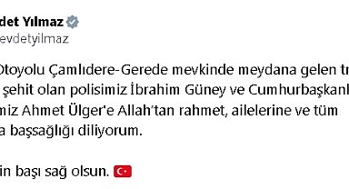 Otomobil tankere çarptı; 1 polis şehit oldu, 1 kişi hayatını kaybetti