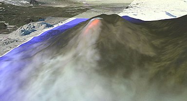 Rusya'daki Bezymianny Yanardağı faaliyete geçti