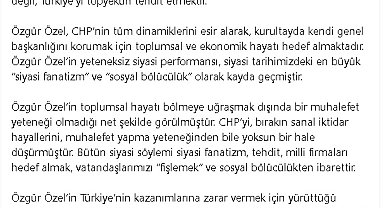 Sözcü Çelik: Vatandaşlarımız bu sahte siyaseti ve saldırgan siyasetçileri boykot edecektir