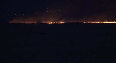 Sultan Sazlığı Milli Parkı'nda yangın