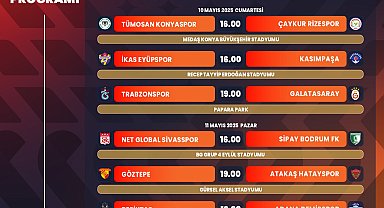 Süper Lig'de 35'inci hafta programı belli oldu