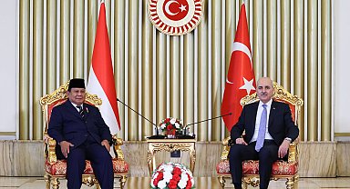 TBMM Başkanı Kurtulmuş, Endonezya Cumhurbaşkanı Subianto ile görüştü