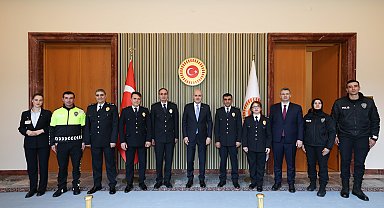 TBMM Başkanı Kurtulmuş, Meclis Koruma Daire Başkanlığı personelini kabul etti