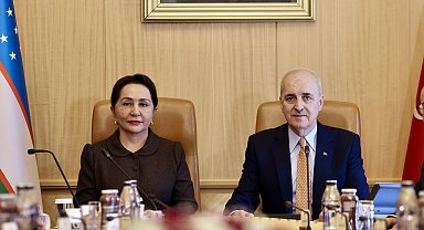 TBMM Başkanı Kurtulmuş, Özbekistan Ali Meclisi Senato Başkanı Narbayeva ile bir araya geldi